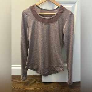 Women's Long Sleeve Top in Brown